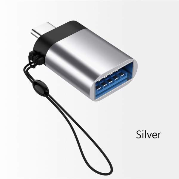 Otg Adapter Converter Type-c To Usb 3.0 Silver