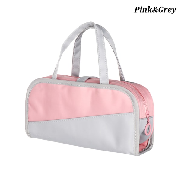 Pencil Bag Pen Pouch Cosmetic Bags Pink&grey