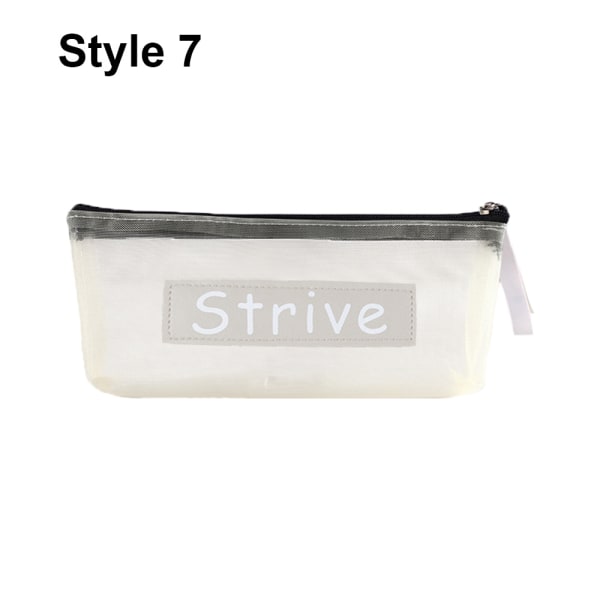 Pencil Case Pen Storage Bag Cosmetic Pouch Style 7