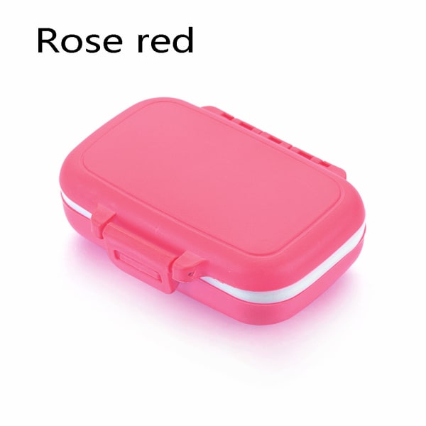 Pill Case Boxes Storage Box Rose Red