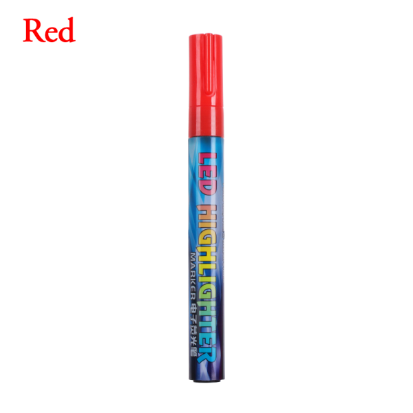 Queen Bee Marker Pen Led Bevel Tip Brush Red