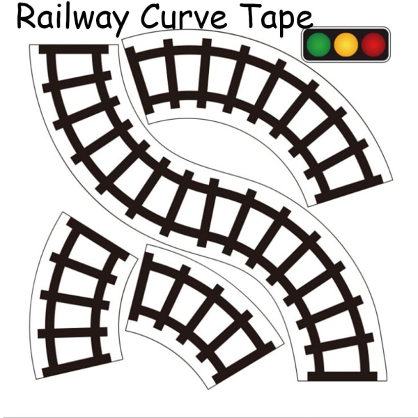 Road Paper Tape Diy Traffic Sticker Car Track Railway Curve