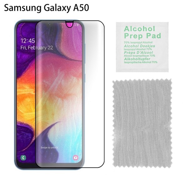 Screen Protector Tempered Glass Film Full Coverage Samsung Galaxy A50