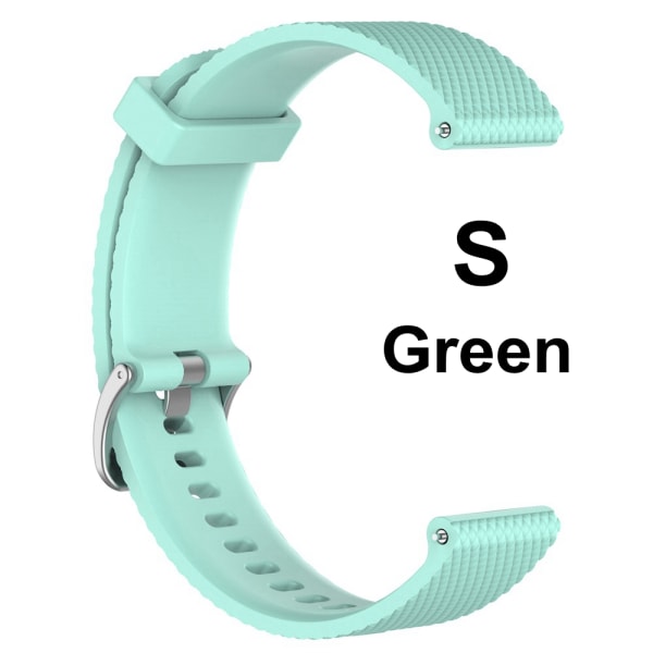 Silicone Watch Band Wrist Strap 20mm Green S
