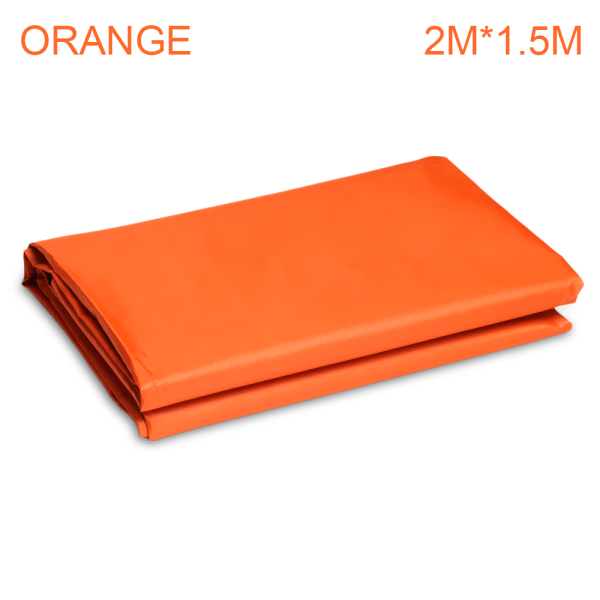 Silver Coated Oxford Polyester Cover Patio Awning Orange 2x1.5m