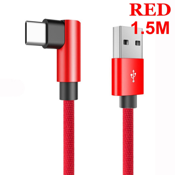 Usb Type-c Cable Fast Charging Sync Data Red 1.5m