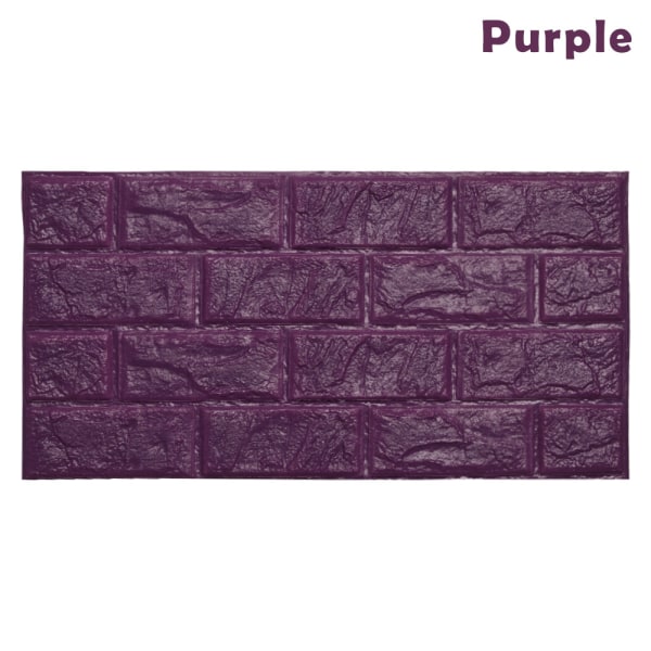 Wallpaper Wall Stickers Eva Foam Purple