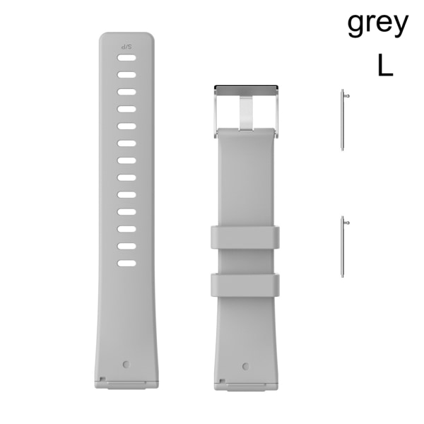 Watch Band Silicone Wrist Strap Grey L
