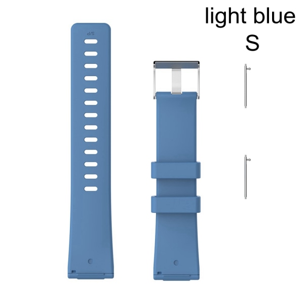 Watch Band Silicone Wrist Strap Light Blue S