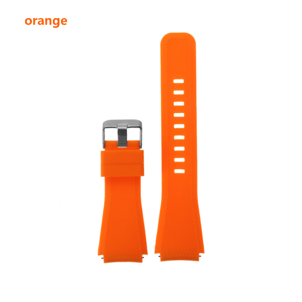 Watch Band Silicone Wrist Strap Replacement Orange