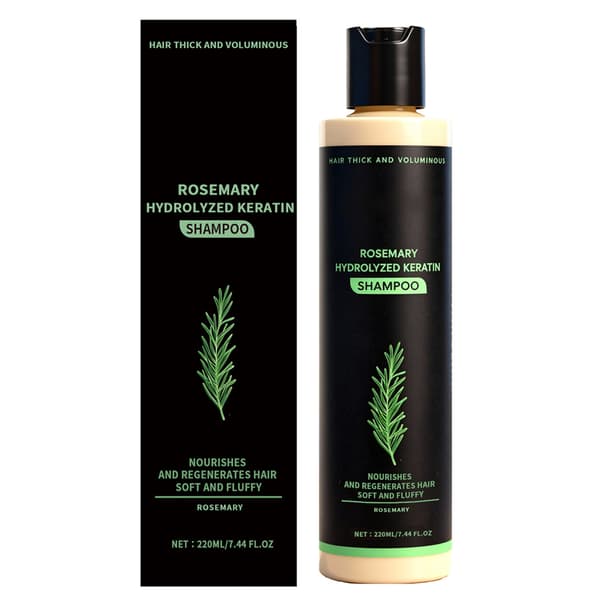 Hårvækst Shampoo Med Rosmarin Naturlig Hårfortykkende Rosmarin Hydrolyserede Keratiner Shampoo Til Alle Hårtyper