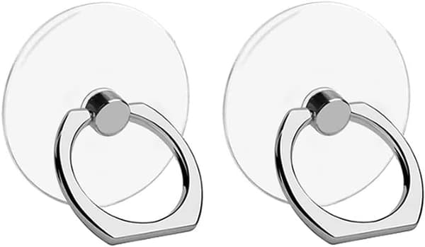 Transparent Mobiltelefon Ringholder, Klar Telefon Ring Stand, Universal Ring Spænde Grip Stand, Rund, til Forskellige Mobiltelefoner