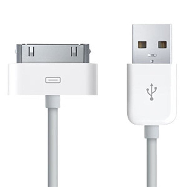 iPhone 4s Laddare iPad / iPhone 4 USB laddkabel Vit a2cd | White | 25 |  Fyndiq