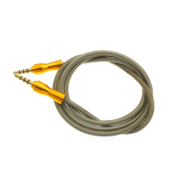 undefined Aux-kabel 3.5mm Ljudkabel I Metall - Hane/hane Guld