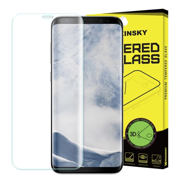 WOZINSKY Samsung S9+ Härdat Glas L Curved [fullskärm] Transparent
