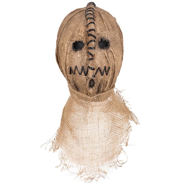 Halloween Jute Fugleskræmsel Maske Syet Spøgelsesansigt Helhoved Kostume Skræmmende Cosplay Rekvisit