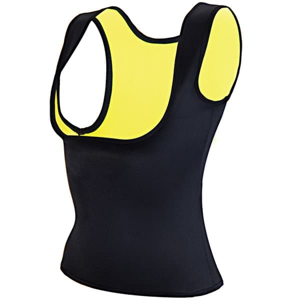 Slankende topp for trening - Gul
