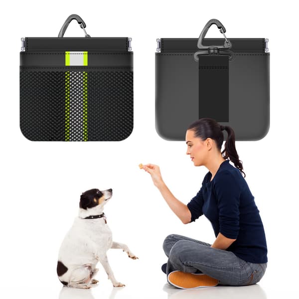Godbitveske for hundetrening, vanntett midjeveske med metallklips og magnetlukking
