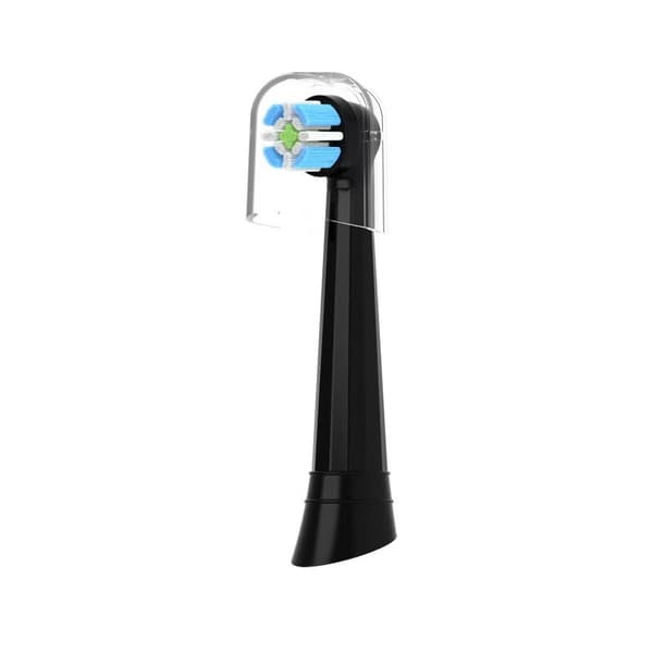 4 stk. tandbørstehoveder egnet til Oral B Io Series elektrisk tandbørste børstehoved Precision Clean Oral B tandbørstehoved 4 stk. sort (f2)