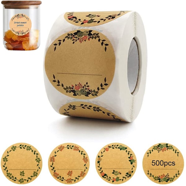 Selvklebende etikett, kan brukes til glass, klær, kraftpapir