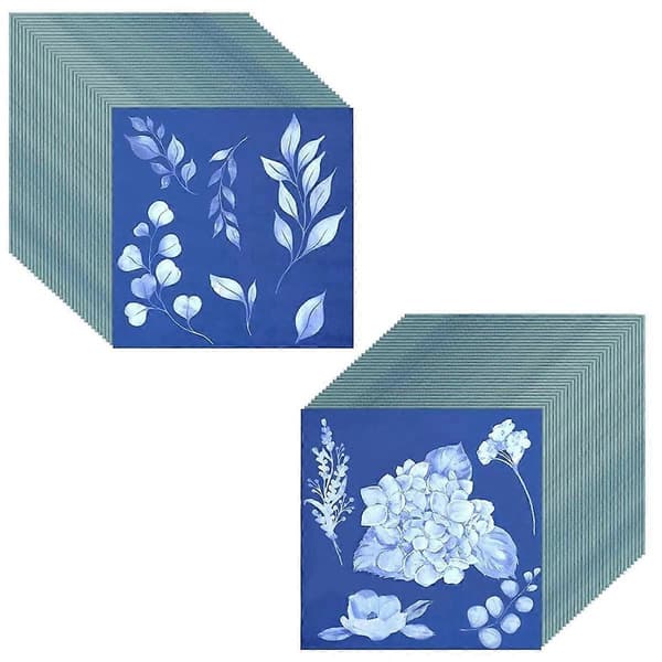 60 ark Cyanotype Papir Soltryk Kunstsæt Høj Sensitivitet Solpapir Natur-Soltryk Sæt Tegning