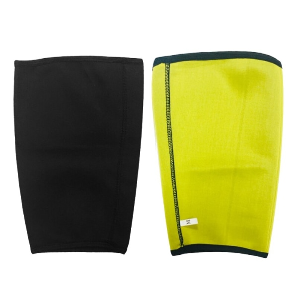 2pcs/set Body Shaper Sauna Slimmer Arm + Thigh Shapewear Black Yellow S
