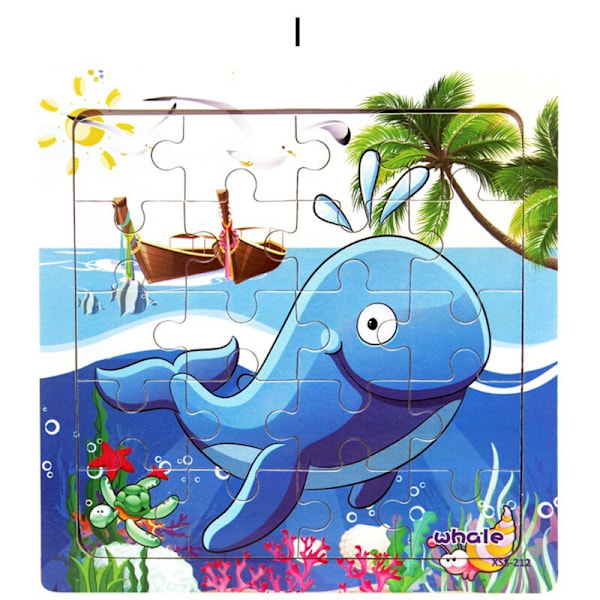 Wooden Jigsaw Puzzles Toys Education Learning Classical I One,size