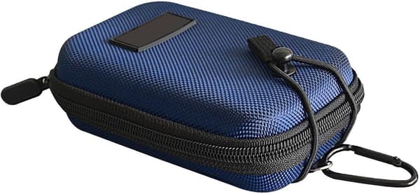 Hardcase Golf Rangefinder Taske med Magnetisk Lukning 13,7x10x5 cm Beskyttende Indvendig Foring Bæltestrop til Jagtkikkert Tyk Bæretaske til