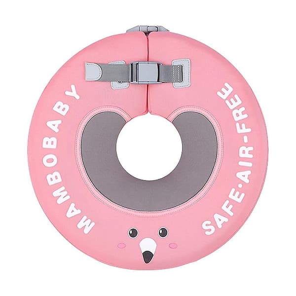 Mambobaby B510 Ikke-oppustelig baby flydering halsring hoved flydering svømmering legetøj svømmetræner til rosa pink