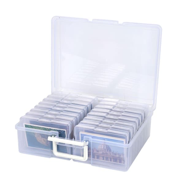 Sett Fotooppbevaringsboks Fotoorganisator Oppbevaring Fotoboks Fotobeholder