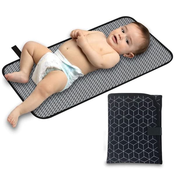 Stellematte Baby SVART GRID SVART GRID