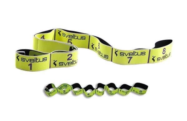 Sveltus Elastiband 10 kgs - Yellow 90cm (w. Exercise Poster)