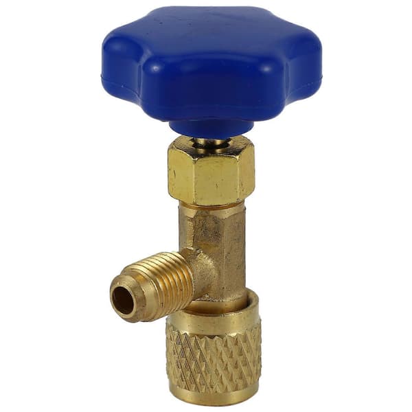 Lavtrykksdispenseringsventilåpner 1/4 SAE-kobling Kjølemiddelbeholderkran for R22 R134A R410A