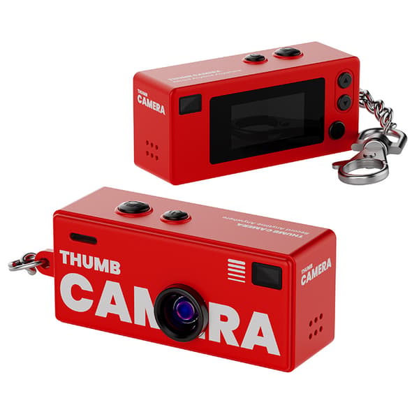 0,96-tommers TFT-skjerm 2-megapiksel tommelkamera med nøkkelring, 1080P HD mini videoopptaker, en flott bursdagsgave til barn.