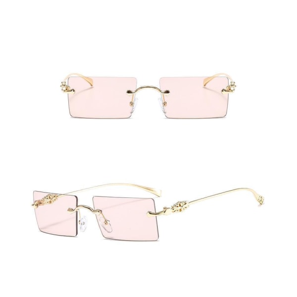 b behover. Solbriller Til Kvinder 90'ers Inspireret Rektangulær Sommer Lyse Pink One Size
