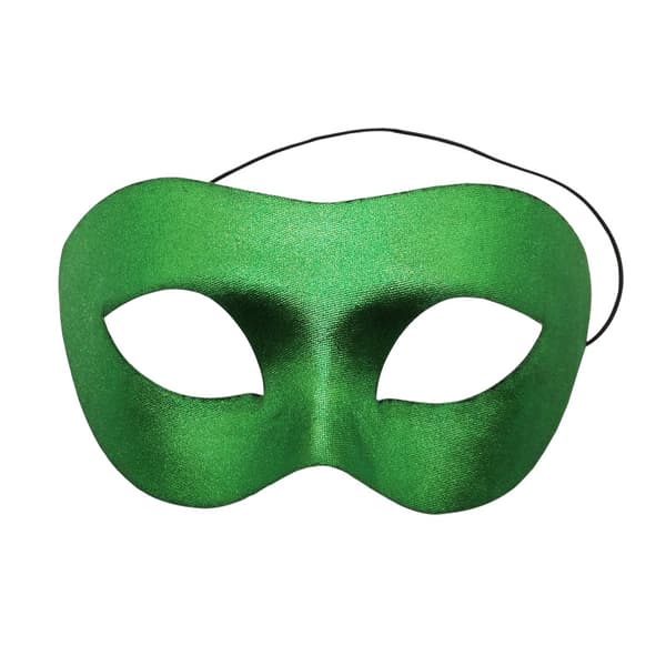 Maskerade Halloween Party Maske, Spøkelsesfestival Halv Ansikt, Zorro Maske - Grønn