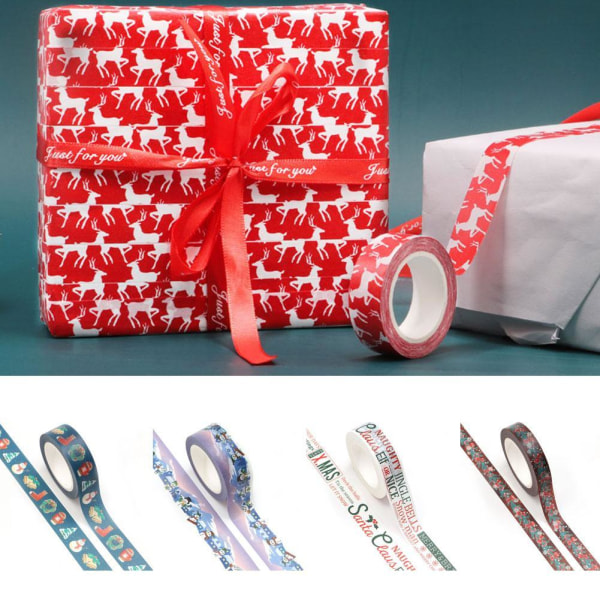 Christmas Washi Tape Rolls Xmas Decorative Paper Masking B 2