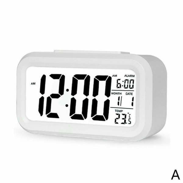 Digital Lcd Snooze Electronic Alarm Clock With Led Backlight