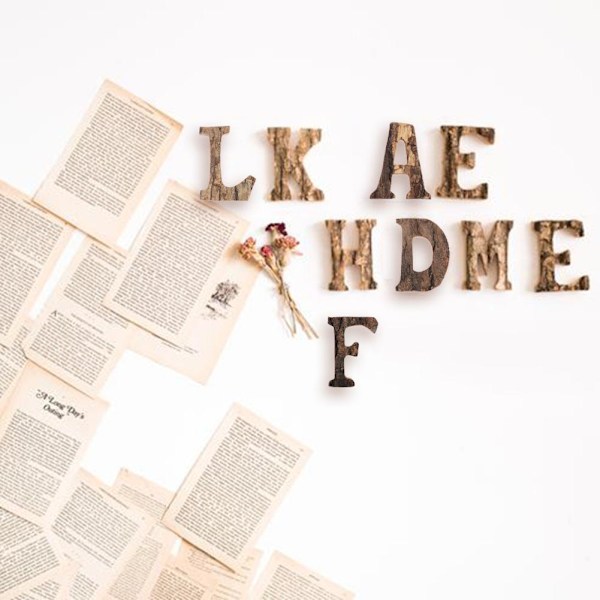 Kop Retro Wooden Letters Alphabet Wall Hanging Decor Wedding Party H G Fyndiq
