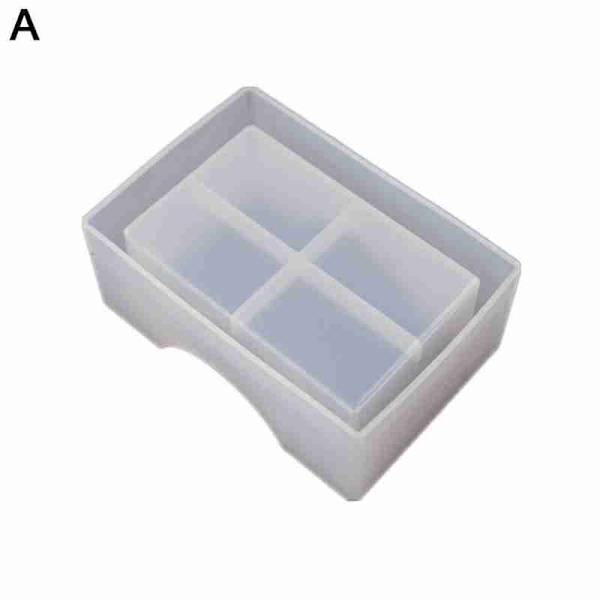 Silicone Coaster Mat Storage Holder Set Resin Casting Mold Epoxy Mould DIY MjPeM