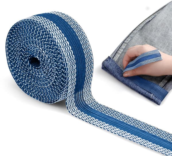 Strykebånd for Falding - 10 m*2,5 cm for Bukser Gardin Folder Selvklebende Uten Søm For Vaskbar Reparasjon For Jeans, Dressbukser, Bukseben_yu