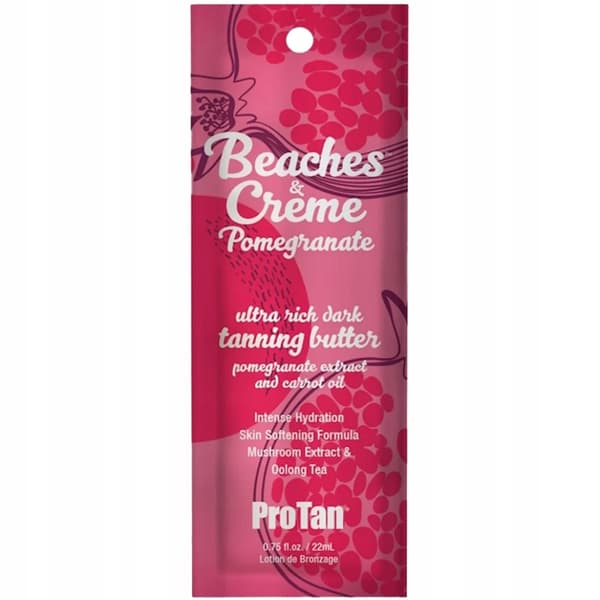 Pro Tan Beaches & Crème Pomegranate Tanning Intensifier Solariecreme i Sachet 22 ml