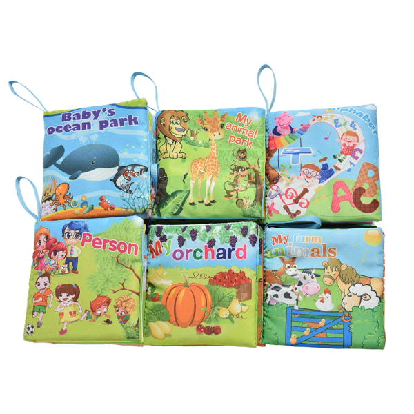 1 Pcs Fabric Books Learning&education Baby Toys Educational Clot Animal Park