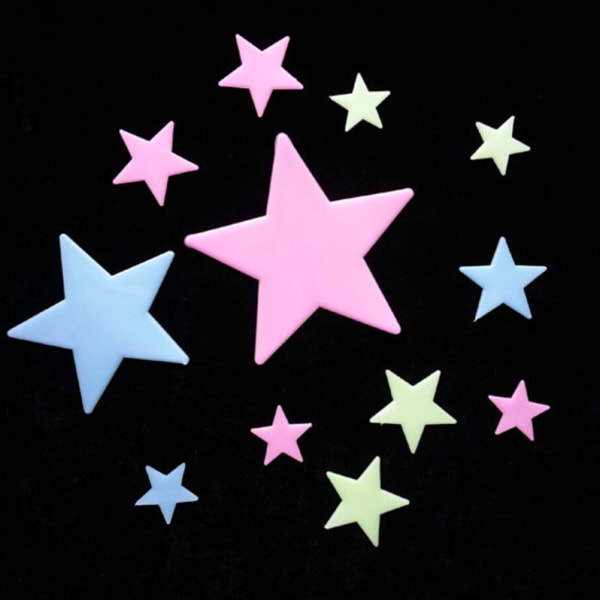 100 Wall Glow In The Dark Stars Stickers Kids Bedroom Nursery Ro