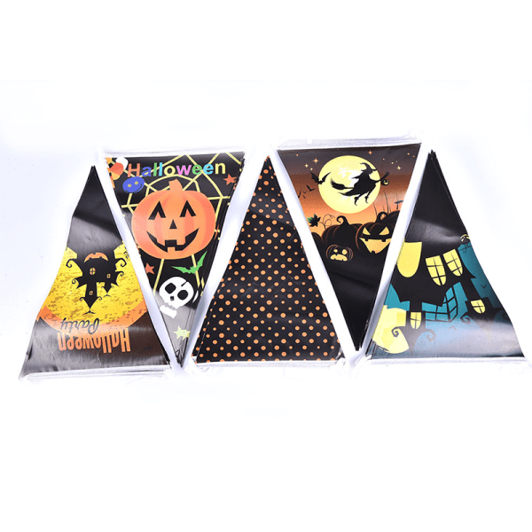 2020 Pumpkin Pennant Buntings Halloween Horror Party Decoration 03