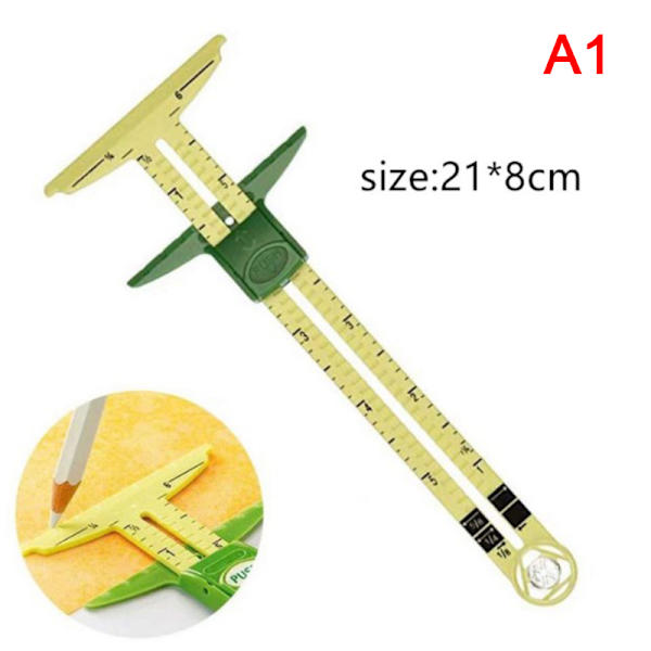 5in1 Sliding Gauge Measuring Sewing Tool Home & Hobby Craft Supplies