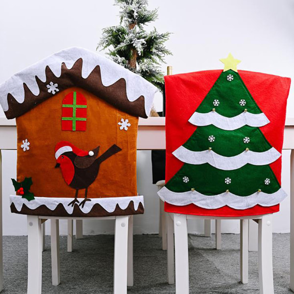 Christmas Decoration Chair Covers Dining Seat Party Table Decora Bird