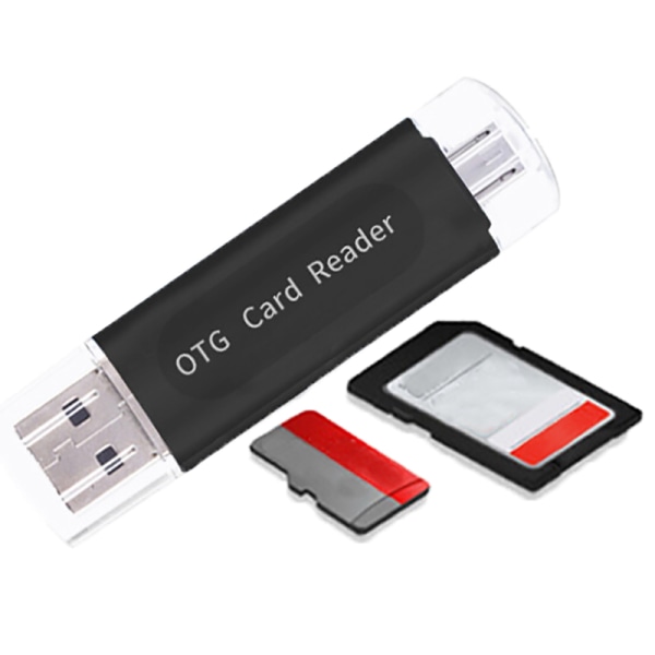 Memory Card Accessories Electronics Cuifati USB Card Reader,OTG/USB  Multi-Function Card Reader/Writer USB OTG/USB Micro USB OTG Adapter and USB  2.0 Portable Memory Card Reader for Micro SD/SD/TF PC&Smart Mobile Phones  Black ...