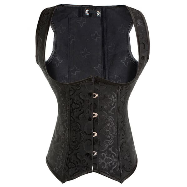 Gothic steampunk korsett stram tunika vest sexy hoffkorsett for kvinner