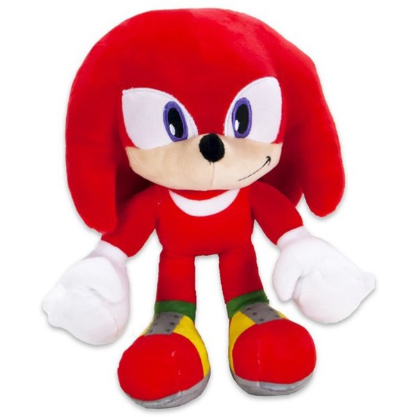 Sonic The Hedgehog Knuckles Plysdyr Legetøj Plush Soft 28cm Multicolor